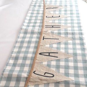 Gather Printed NWOT Table Runner